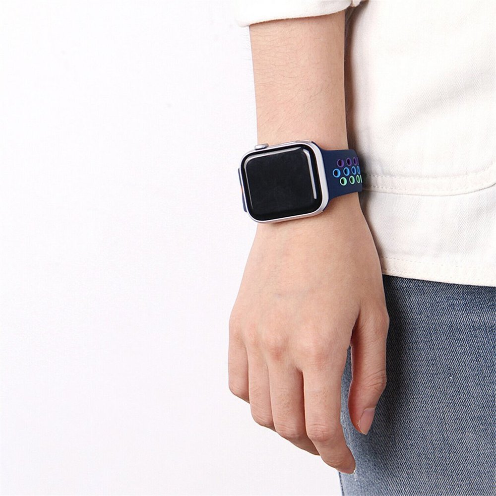 Silicone Replacement Watch Strap for Apple Watch - Picture 5 of 17